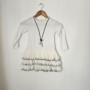 Taille O By Elaine et Lena French Boutique Girls Ruffle Skirt Dress With Bow